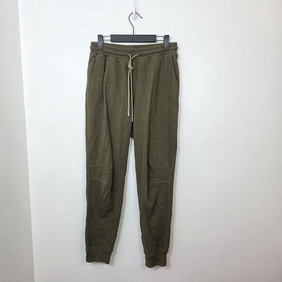 ATM Anthony Thomas Melillo Green Cotton Drawstring Waist Sweatpant Joggers Sz S - Picture 1 of 7